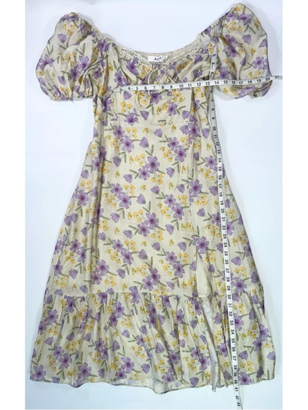 ASTR the Label Milkmaid Floral Dress (Size: L) - Picture 4 of 7